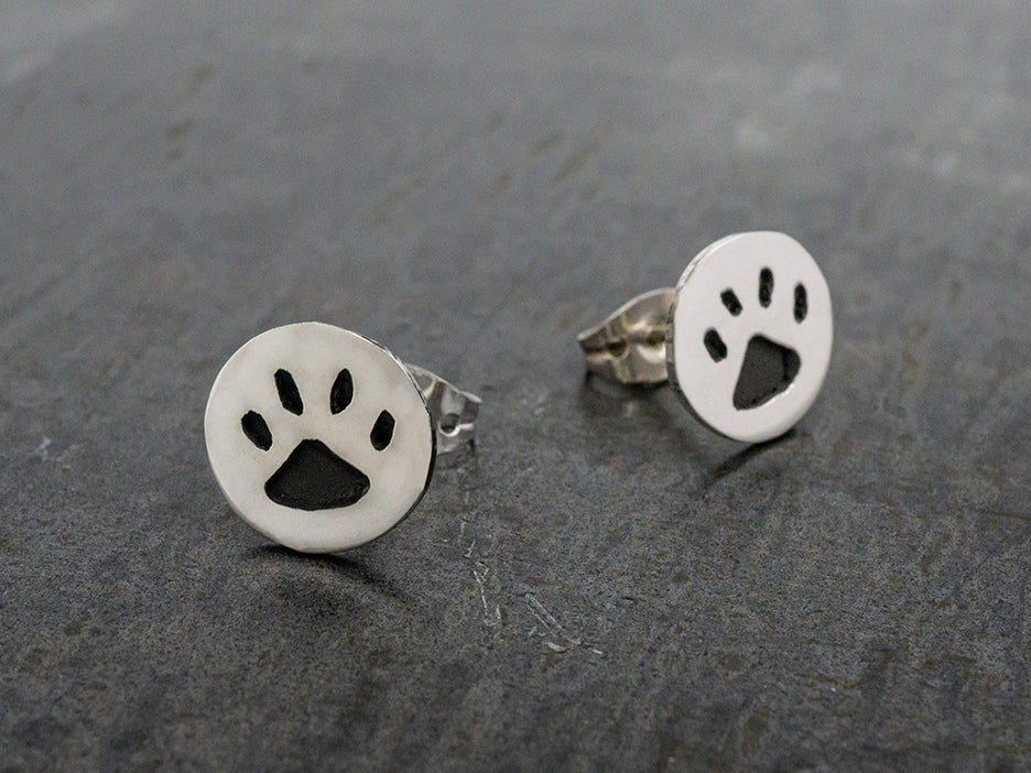 cat face earrings