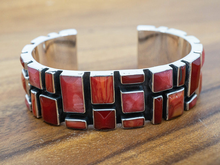 Wide Sangria Mosaic Cuff