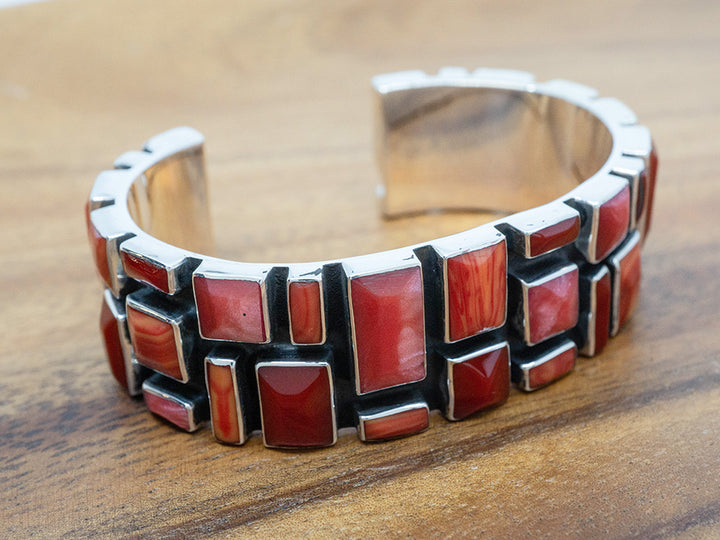 Wide Sangria Mosaic Cuff