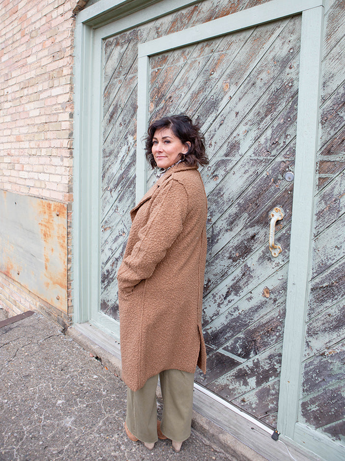 Boucle Coat, Camel
