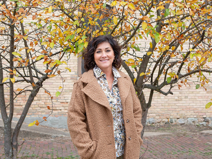 Boucle Coat, Camel