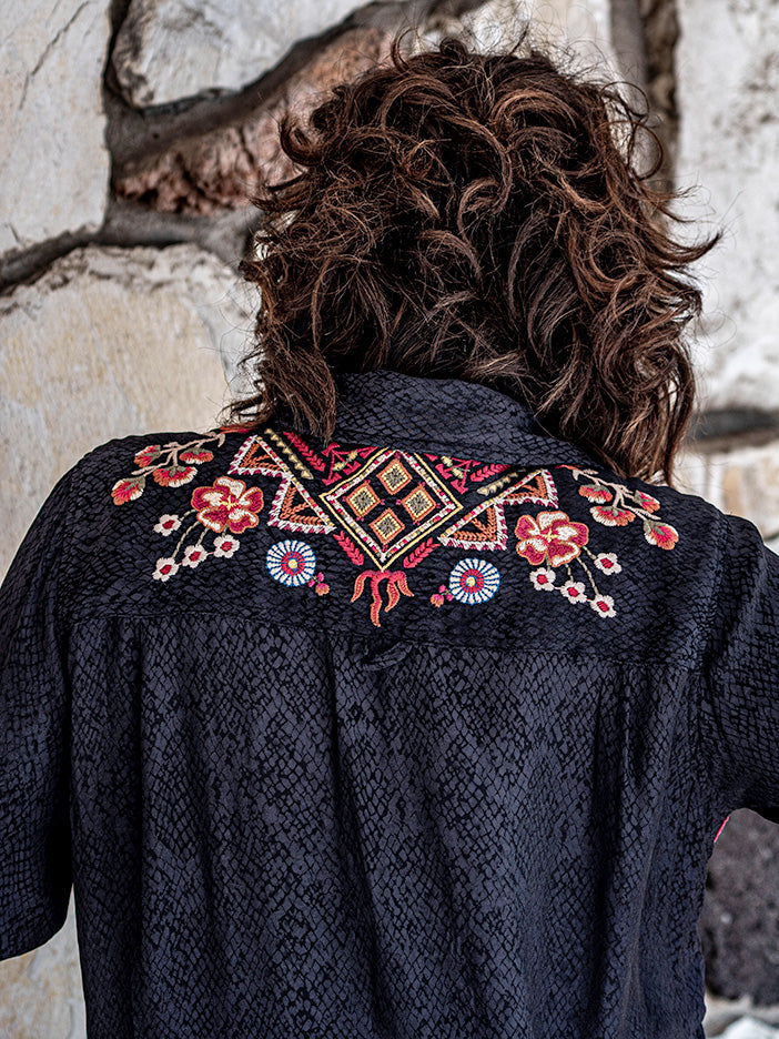 Johnny Was Lilith High-Slit Tunic