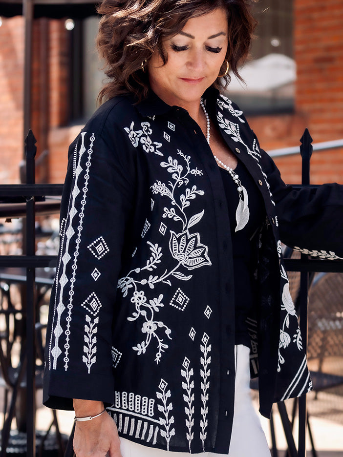 Johnny Was Francis Kimono Sleeve Shirt