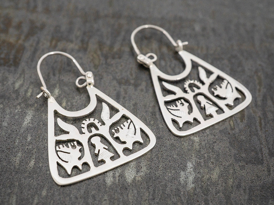 Tree of Life Bib Earring