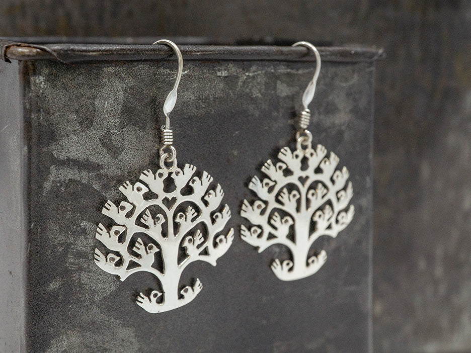 Birds in Tree of Life Earring