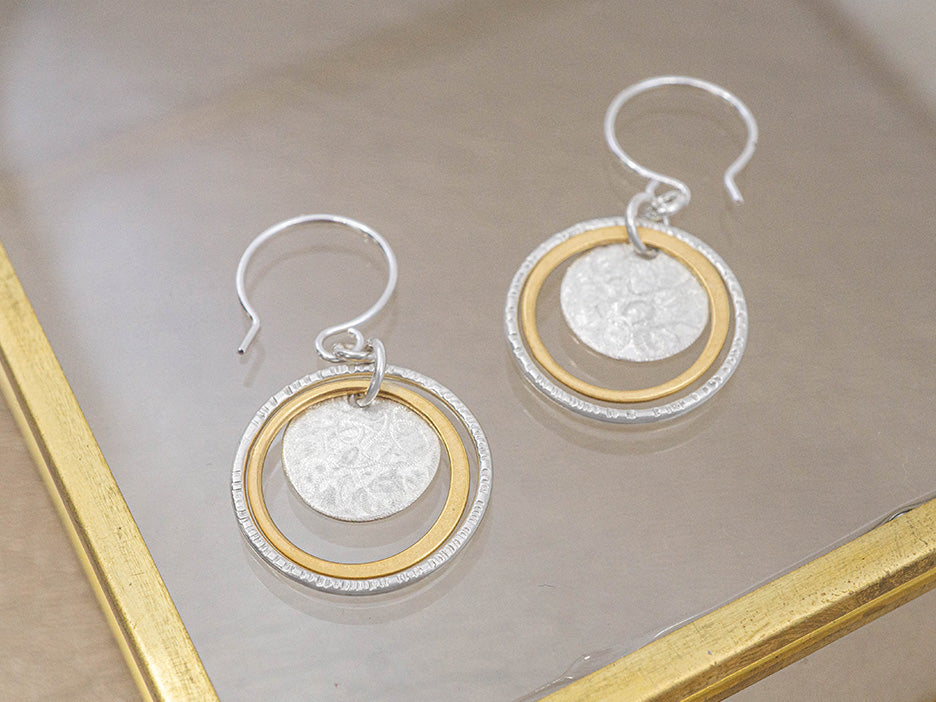 Shimmer Disc Earrings