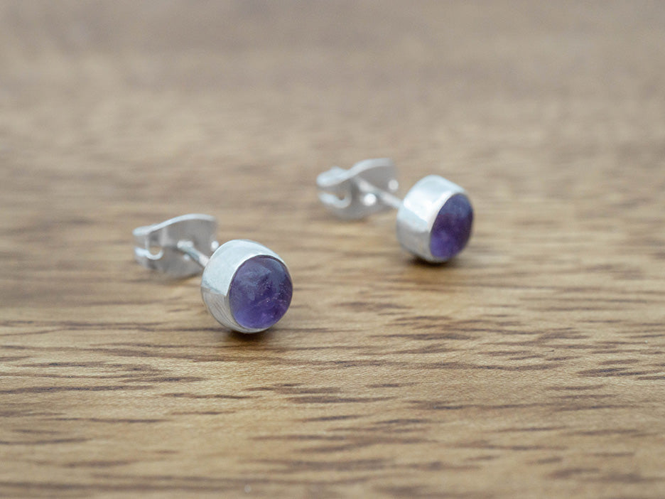 Petite Amethyst Studs