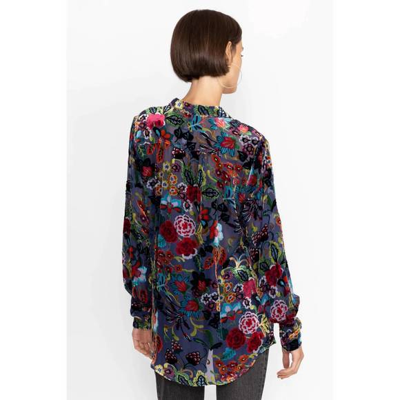 Johnny Was Minto Burnout Yrene Blouse