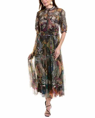 Johnny Was Kiara Patchwork Mesh Dress