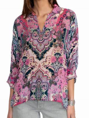 Johnny Was Marlow Burnout Blouse