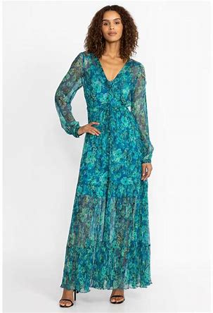 Johnny Was Raquel Silk Maxi Dress