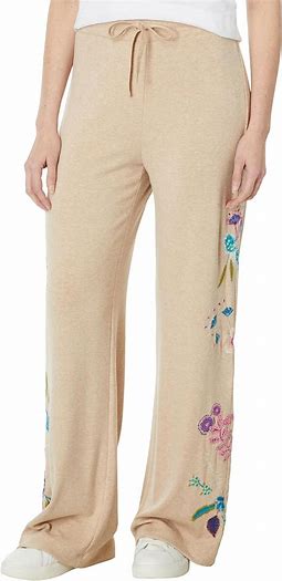 Johnny Was Shilo Cozy Wide Leg Pant, Oat