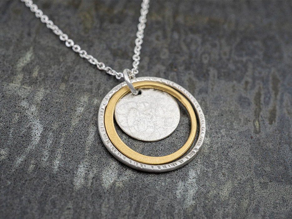 Shimmer Disc Necklace