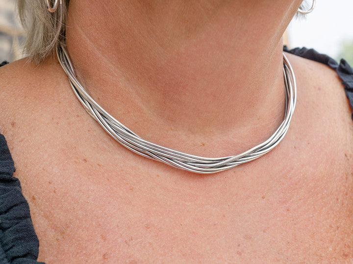 Braided & Oxidized Choker