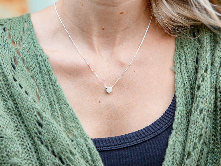 Silver Stud Necklace