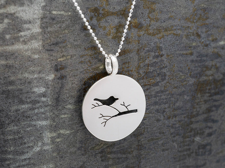 Bird on Branch Pendant