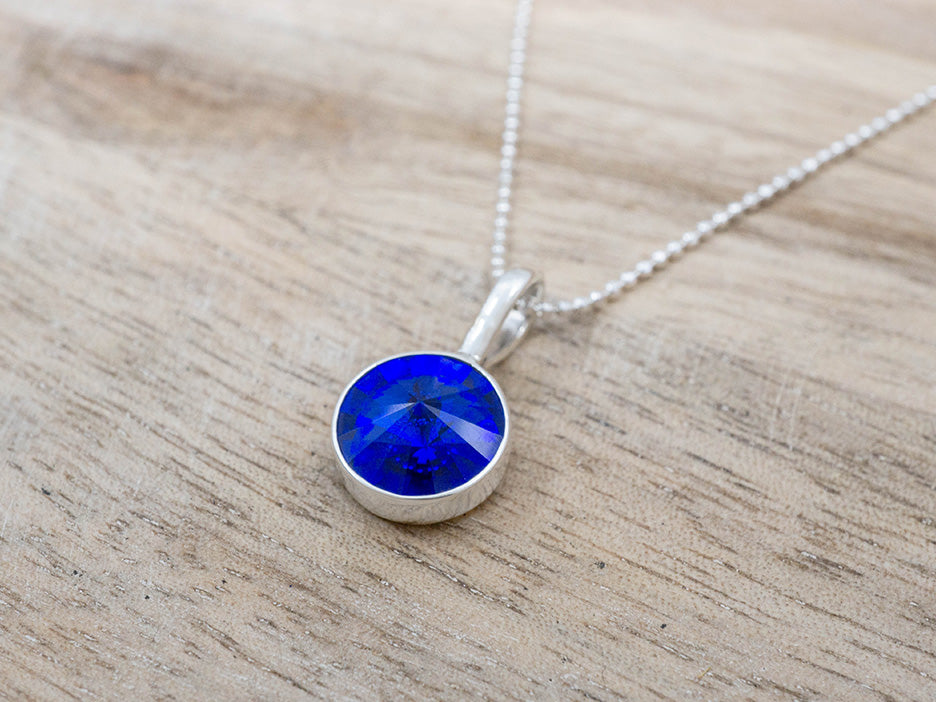 Dark Blue Crystal Pendant