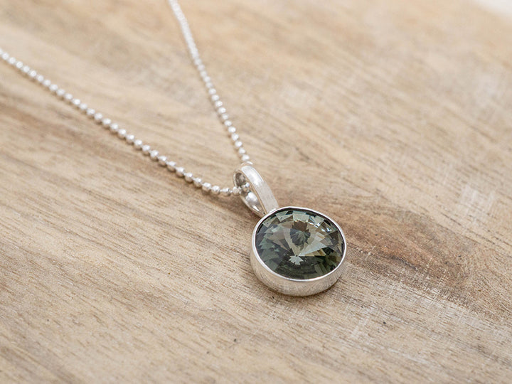 Grey Crystal Pendant