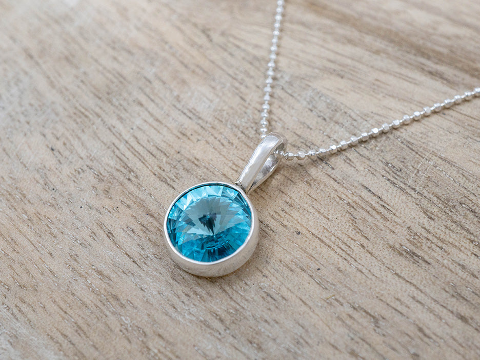 Light Blue Crystal Pendant
