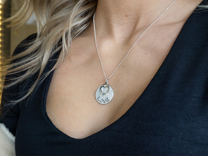 Sterling Silver Love Pendant