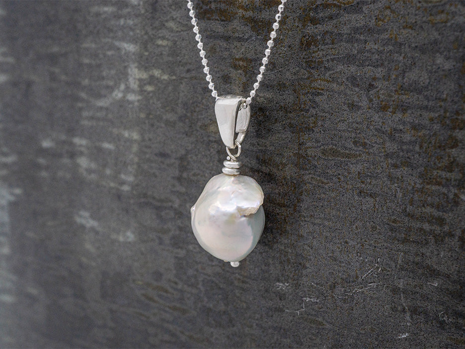 Baroque Pearl Pendant – Corazon Sterling Silver from Taxco