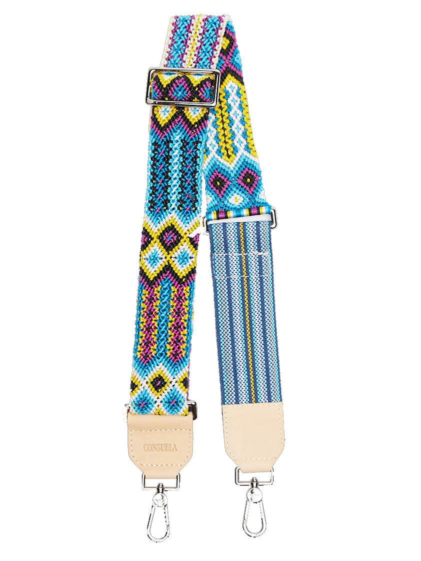 CONSUELA 1" Woven Crossbody Strap, Blueberry