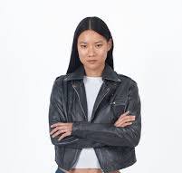 Piper Patina Leather Jacket, Black