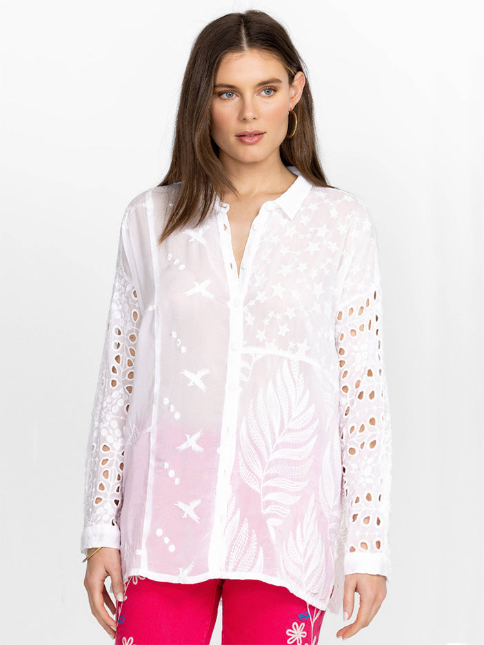 Johnny Was Rochelle Button Up Blouse