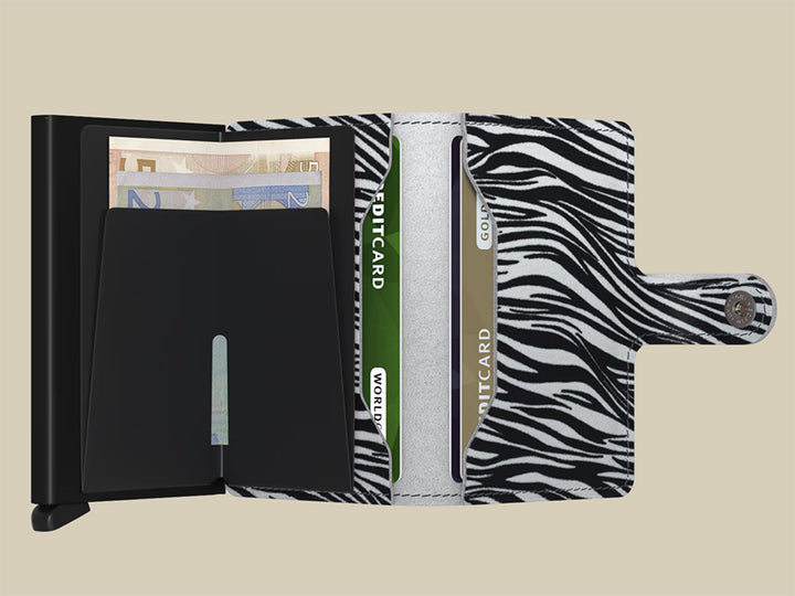 SECRID Mini Wallet, Zebra Lt Grey