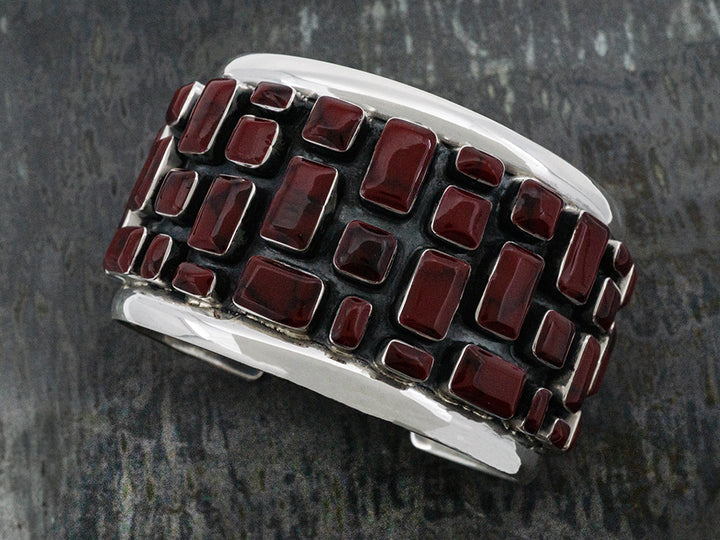 Grande Red Jasper Cobblestone Cuff