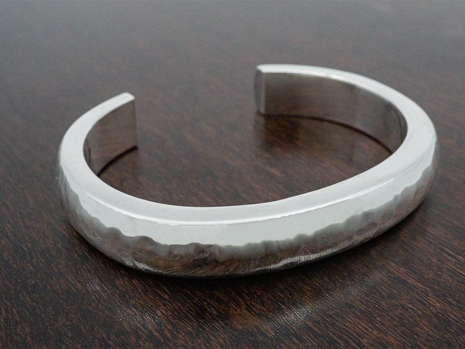 Heavy Hammered Cuff Bracelet