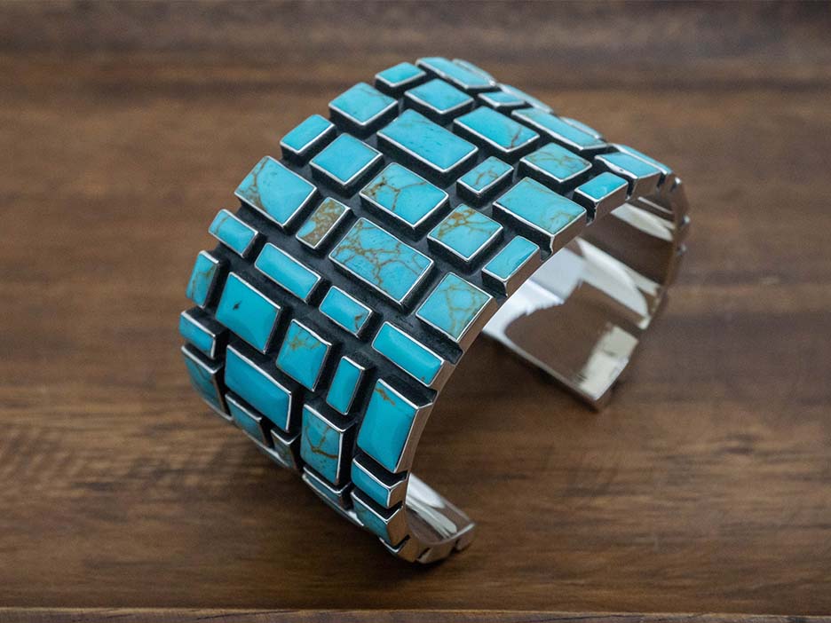 Grande Turquoise Mosaic Cuff