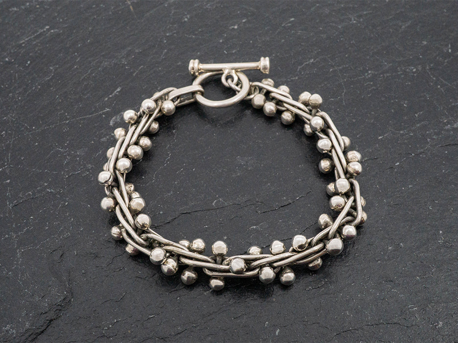 Small Sterling Silver Spratling Bracelet