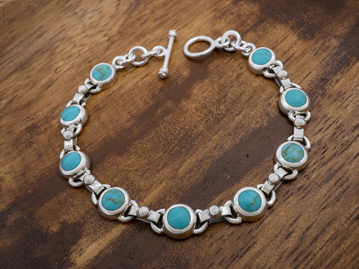 Petite Turquoise Cabochons Bracelet