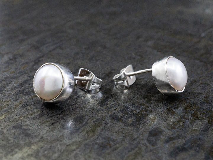 Modern Pearl Studs