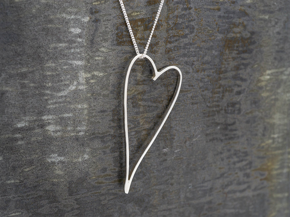 Freeform Heart Necklace