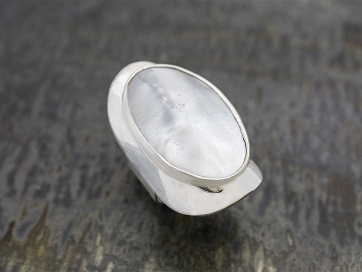 Mother of Pearl Statement Ring