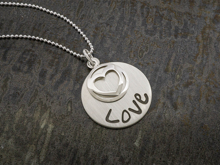 Sterling Silver Love Pendant