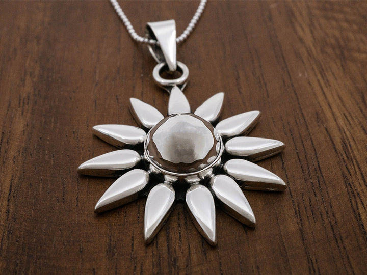 Mini Hammered Sunburst Pendant
