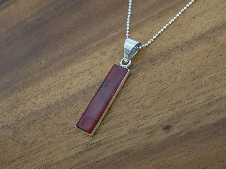 Red Jasper Column Pendant