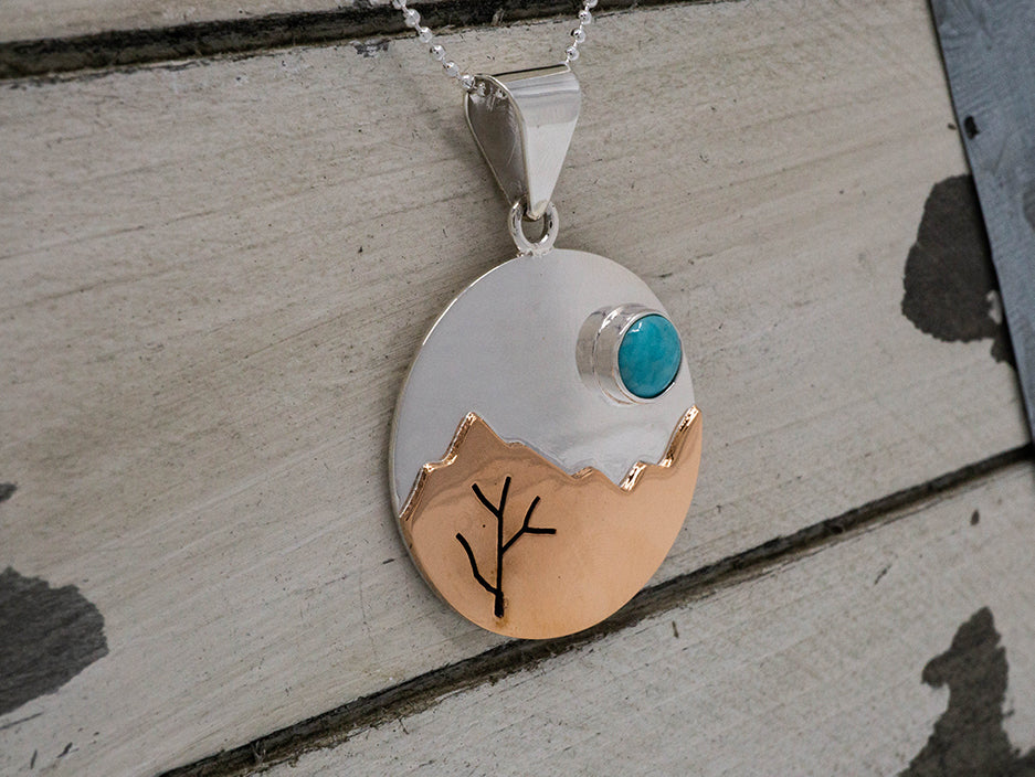 Copper Sunrise Pendant
