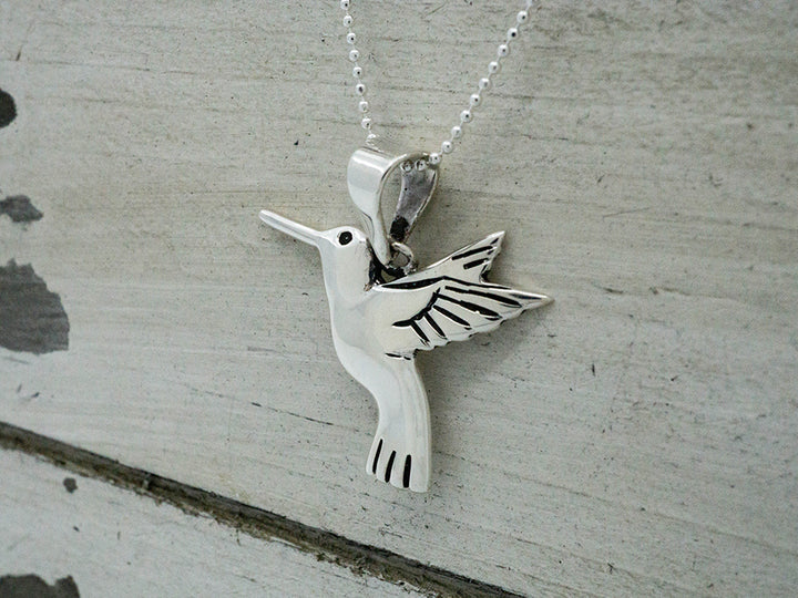 Sterling Silver Hummingbird Pendant