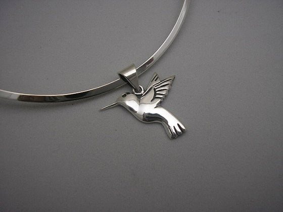 Sterling Silver Hummingbird Pendant