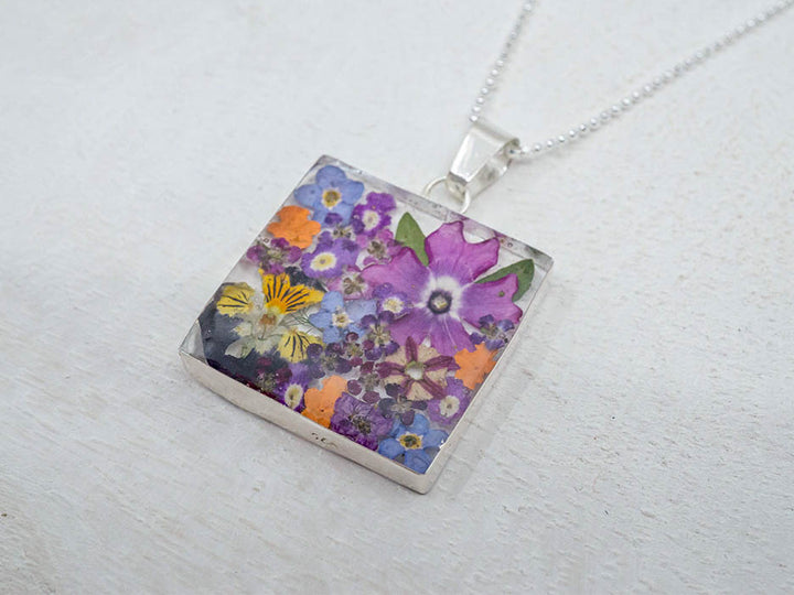 Primavera Necklace, Large Square