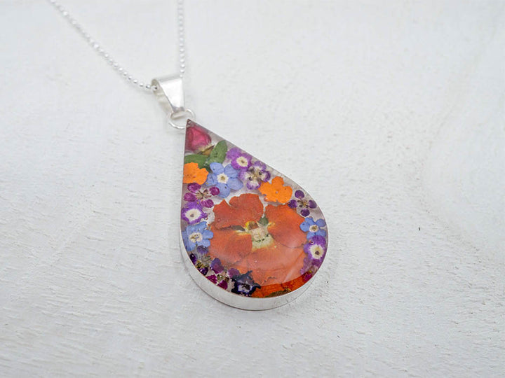 Primavera Necklace, Large Teardrop