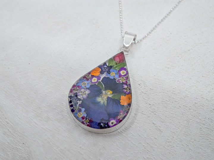 Primavera Necklace, Large Teardrop