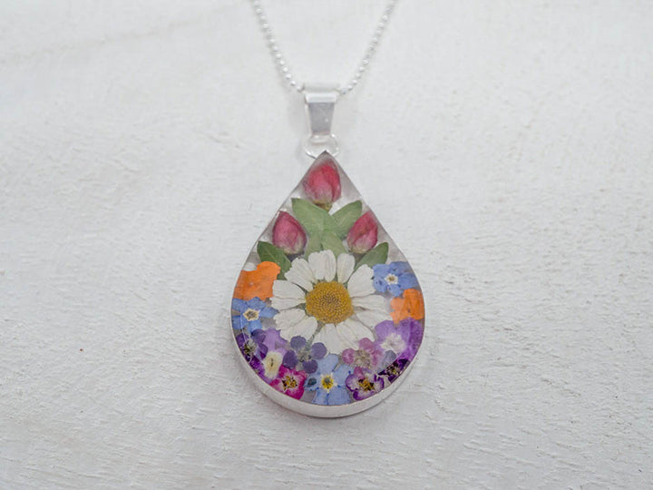 Primavera Necklace, Large Teardrop