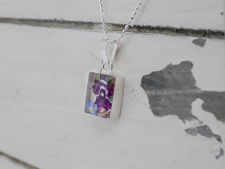 Primavera Necklace, Small Rectangle