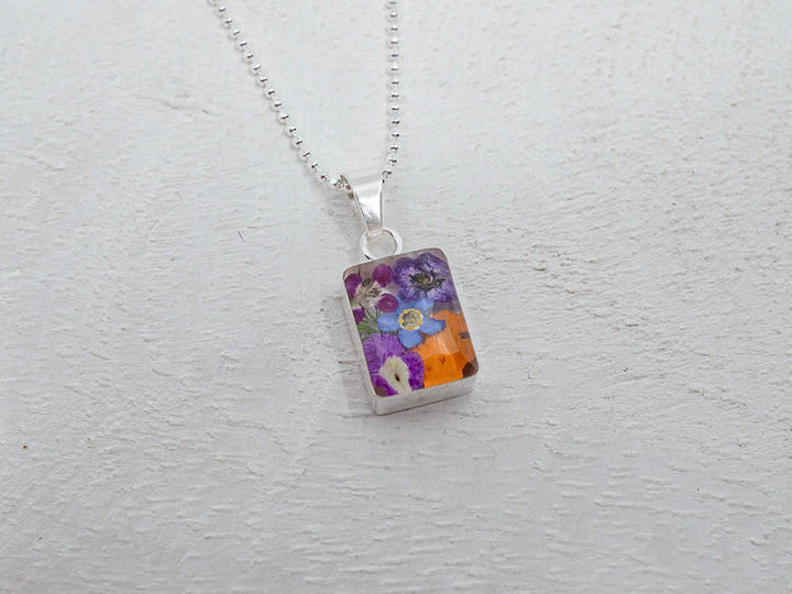 Primavera Necklace, Small Rectangle