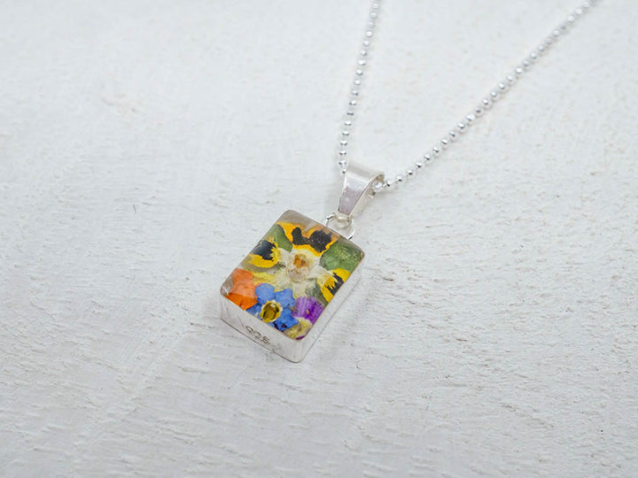 Primavera Necklace, Small Rectangle